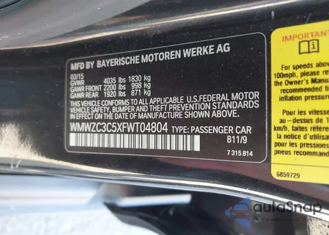 2015 Mini Countryman Cooper S z USA, uszkodzony, nr VIN WMWZC3C5XFWT04804